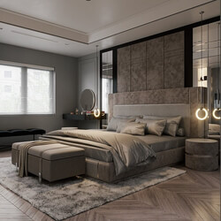  Master Bedroom Interior Model by An 