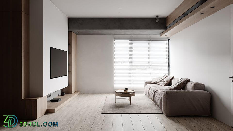 3D Interior Apartment 57 Scene File 3dsmax By QuangDung 