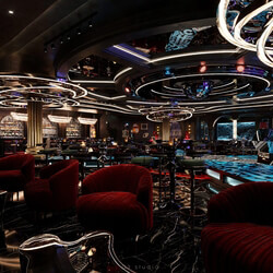  Bar Restaurant Interior Model by Duong Bui 