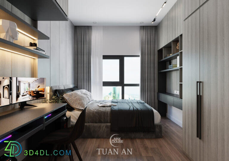 3D Interior Apartment 176 Scene File 3dsmax By Tuan An