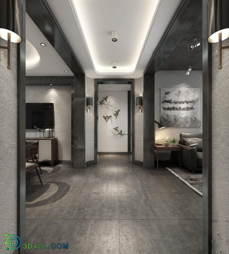 3D Interior Apartment 174 Scene File 3dsmax By Kha Vi