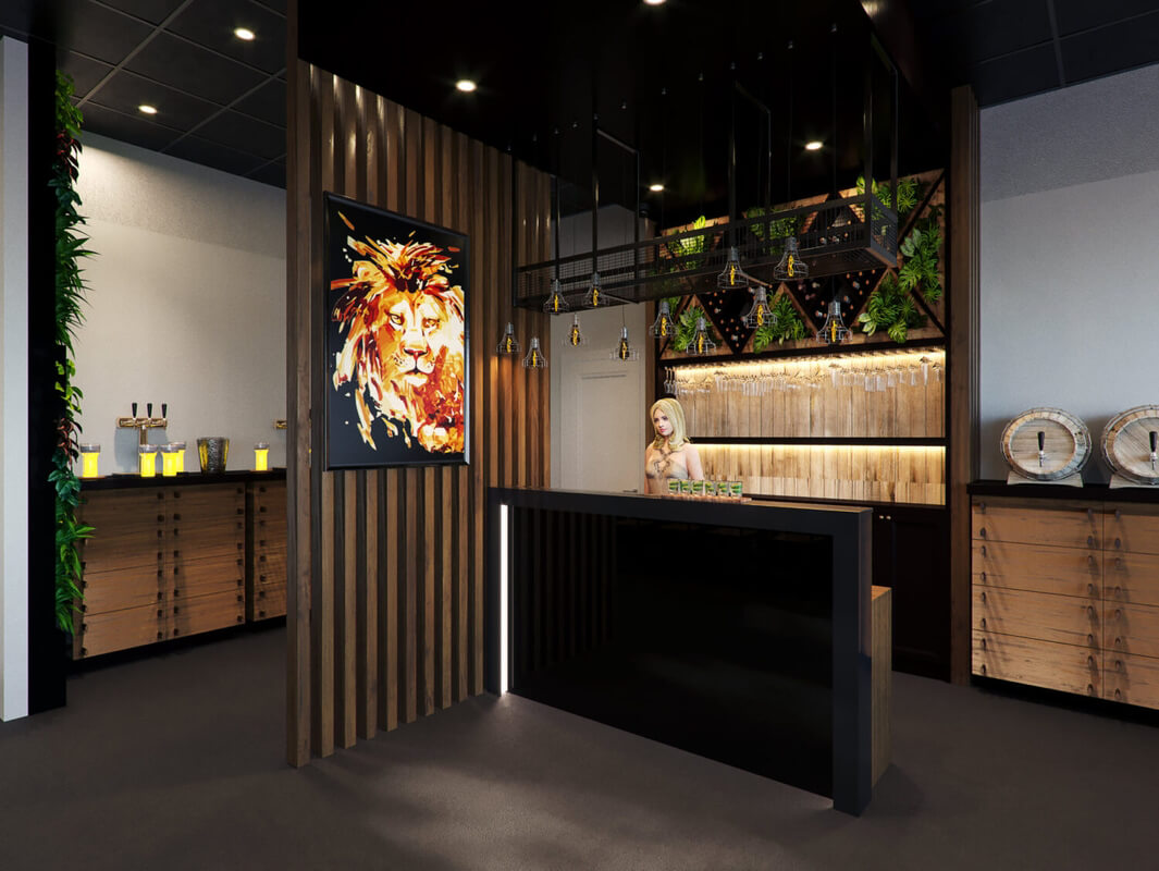  Lion King Beer Restaurant Model by LD Arc