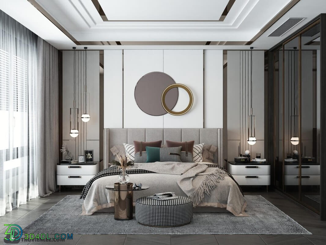 3D Interior Scenes File 3dsmax Model Bedroom 447 By Huy Hieu Lee