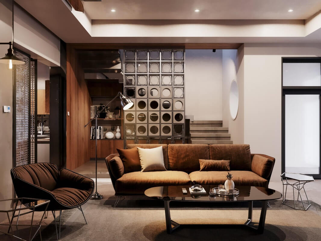  Living Room - Kitchen Interior Model by Viet Hoang