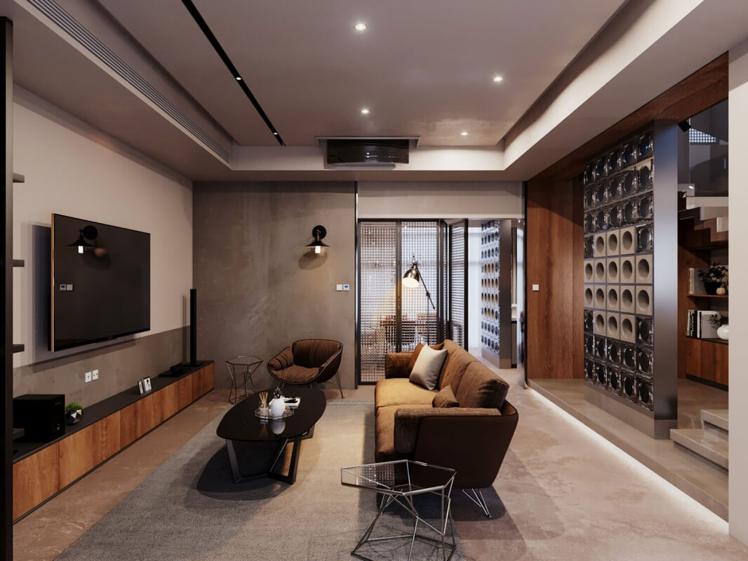  Living Room - Kitchen Interior Model by Viet Hoang