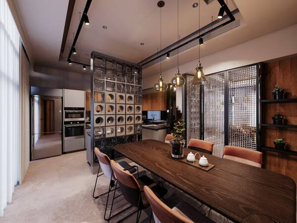  Living Room - Kitchen Interior Model by Viet Hoang