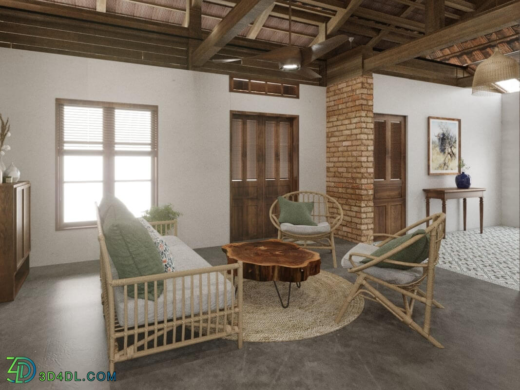 3D Interior Scenes File 3dsmax Model Lobby 3 by Vu Truc Quynh