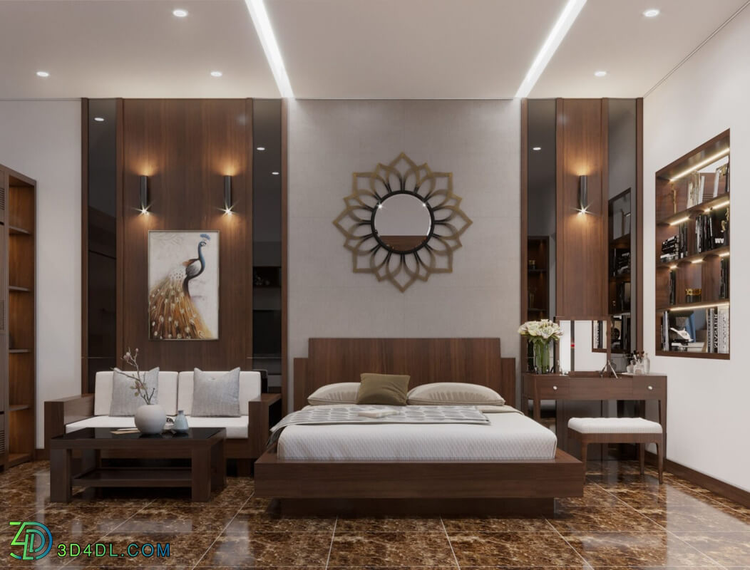 3D Interior Scenes File 3dsmax Model Bedroom 339 By Do Gia Son