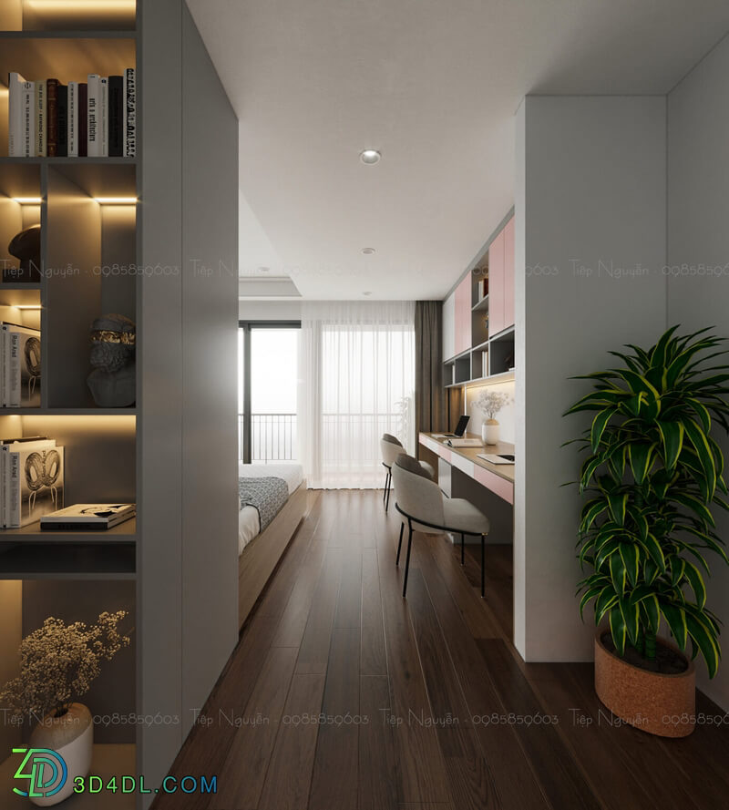 3D Interior Scenes File 3dsmax Model Bedroom 417 By Tiep Nguyen