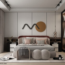 3D Interior Scenes File 3dsmax Model Bedroom 398 By Huy Hieu Lee 