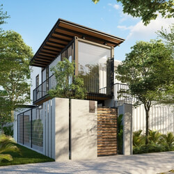 3D Exterior Container House Model 3dsmax By Vincent SGN 