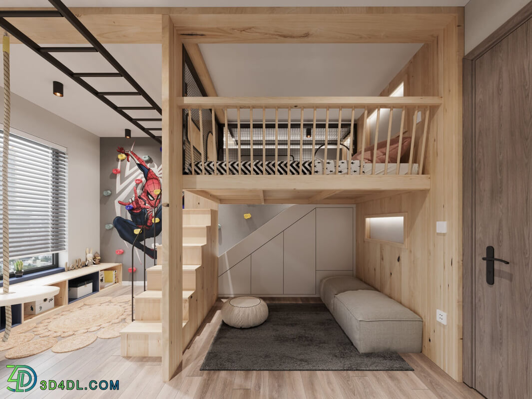 3D Interior Scenes File 3dsmax Model Children Room 15 By Phuong Tran