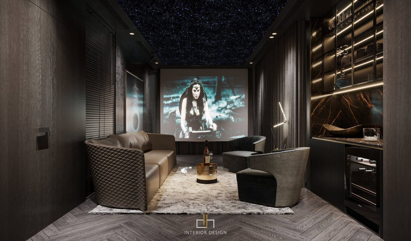  3D Movie Room Interior By Dat Hip