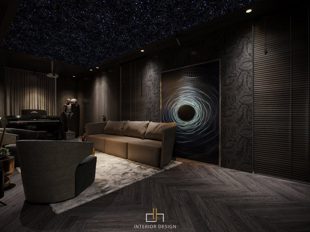  3D Movie Room Interior By Dat Hip