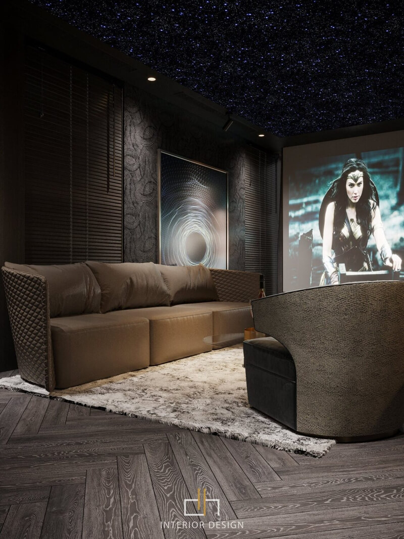  3D Movie Room Interior By Dat Hip