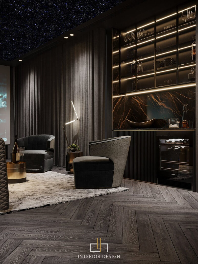  3D Movie Room Interior By Dat Hip