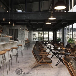 3D Model Interior Coffee 11 Scenes File 3dsmax By TriSi  