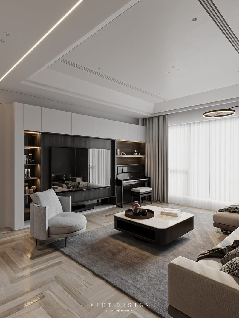  Living Room - Kitchen Interior Model by Hoa Tran