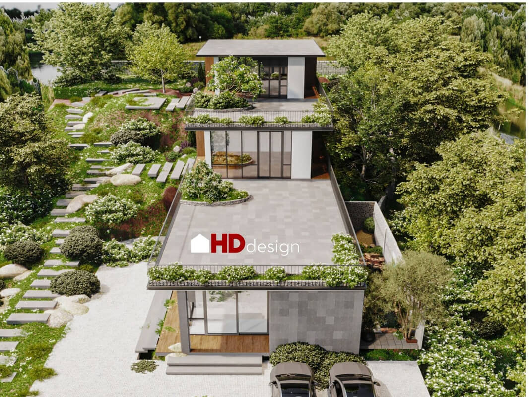  House Exterior By Bui Khong Bay