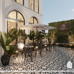  Coffee Room Interior by Quoc Tung 