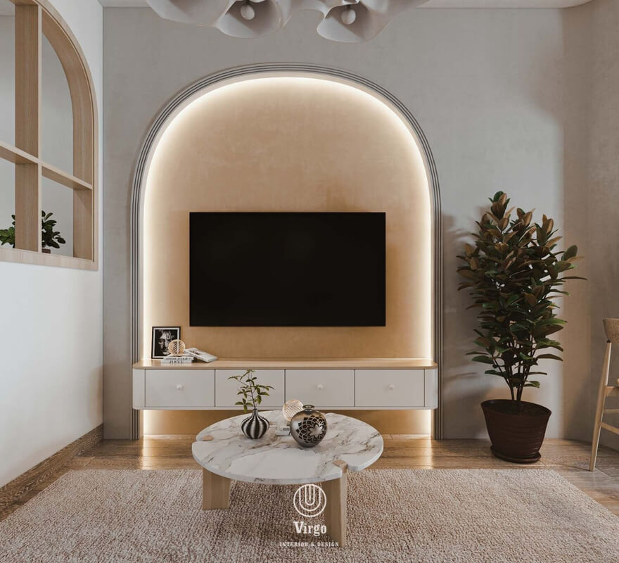  Living Room- Kitchen Interior by Yen