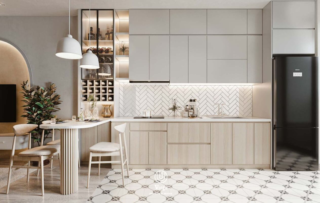  Living Room- Kitchen Interior by Yen