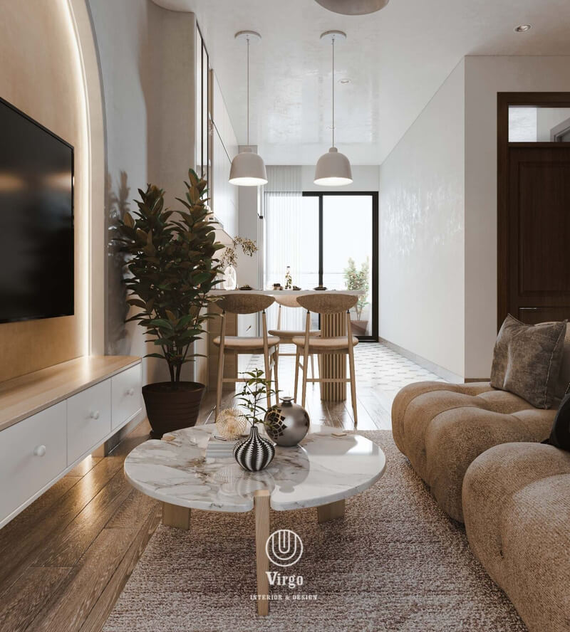  Living Room- Kitchen Interior by Yen