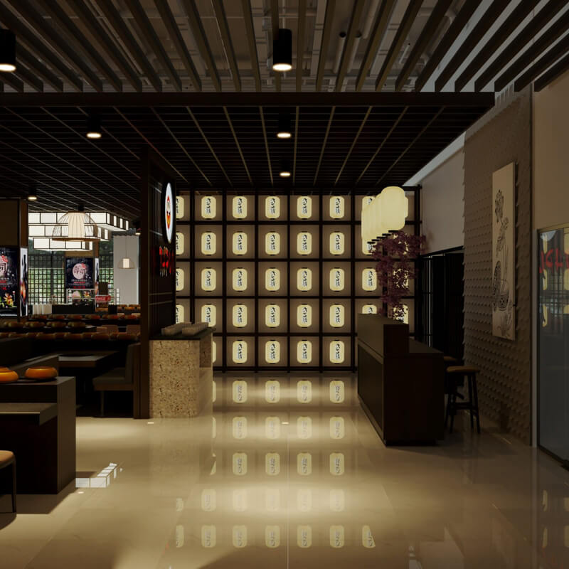  Restaurant Interior Model by Nguyen Cuong