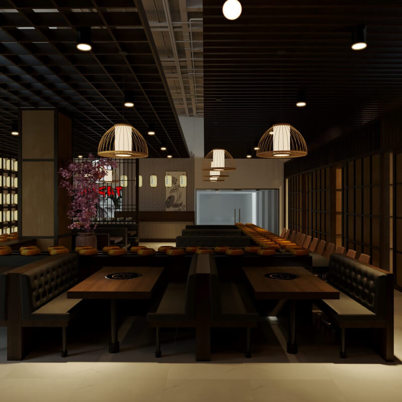  Restaurant Interior Model by Nguyen Cuong