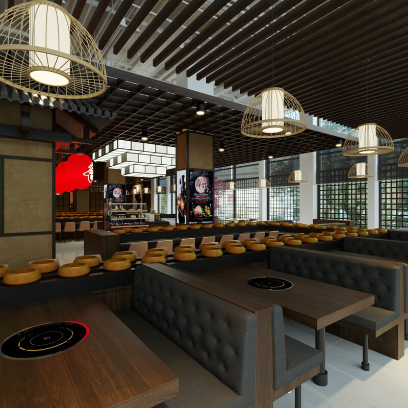  Restaurant Interior Model by Nguyen Cuong