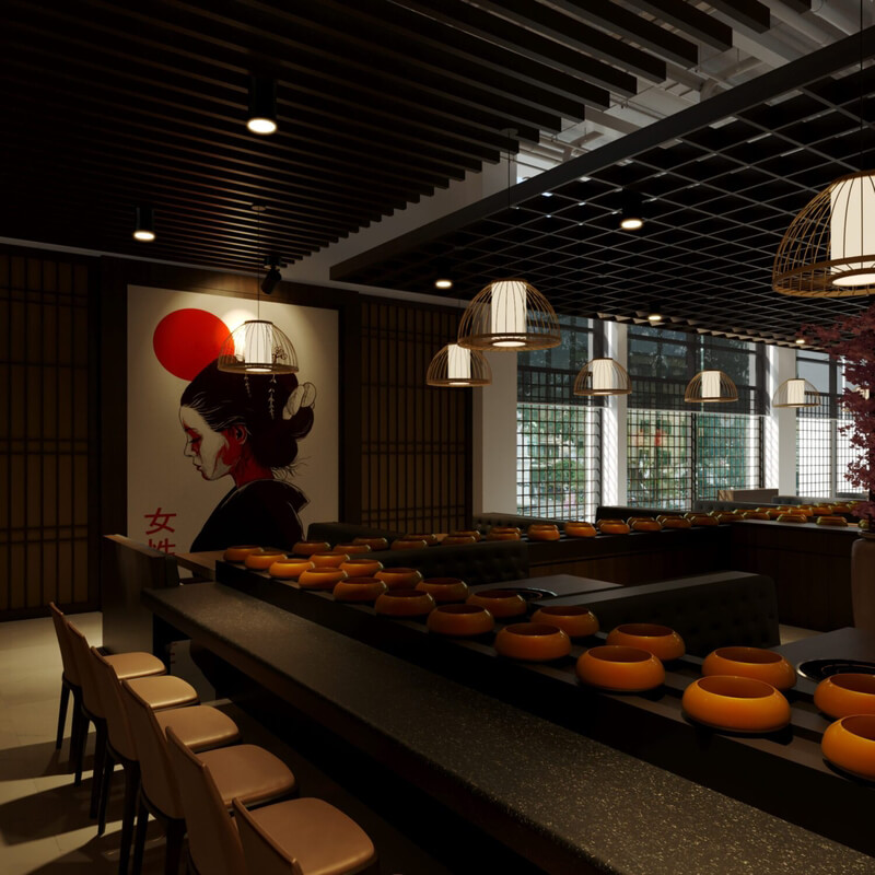  Restaurant Interior Model by Nguyen Cuong