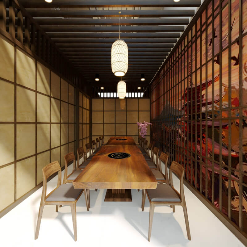  Restaurant Interior Model by Nguyen Cuong