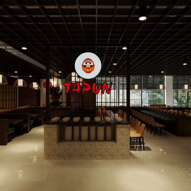  Restaurant Interior Model by Nguyen Cuong