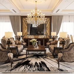  Living Room- Kitchen Interior by Pham Ha 