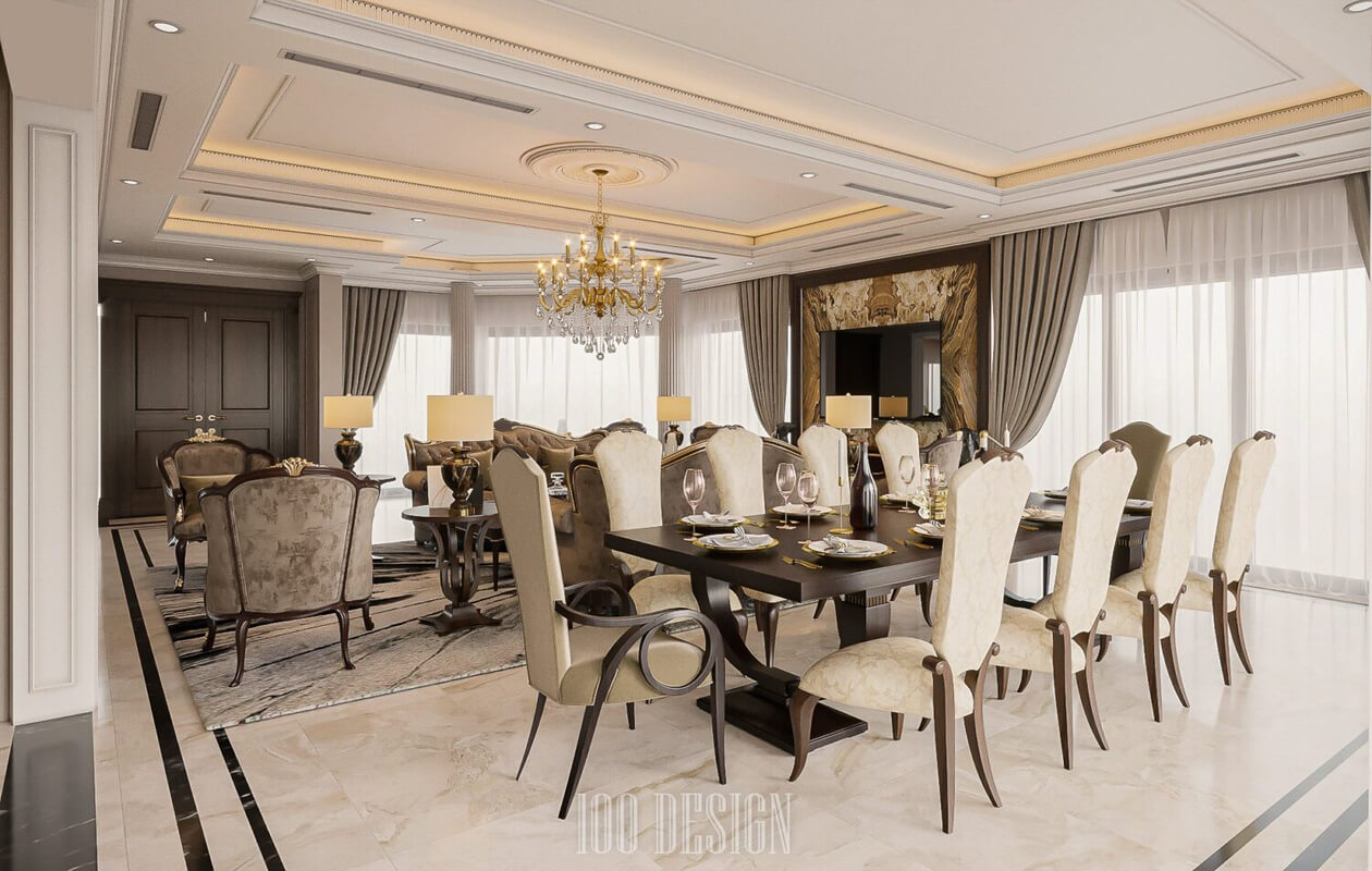  Living Room- Kitchen Interior by Pham Ha