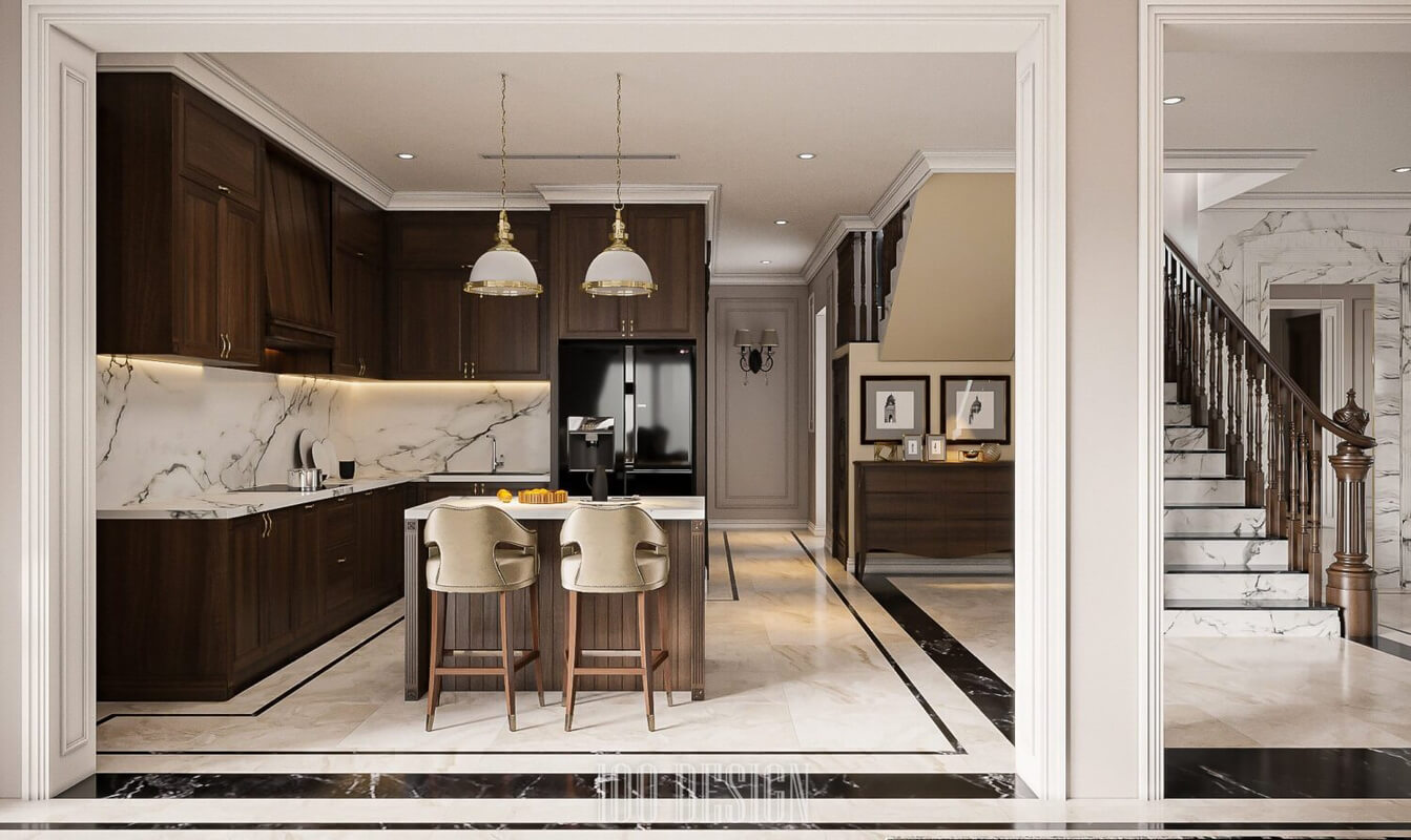  Living Room- Kitchen Interior by Pham Ha