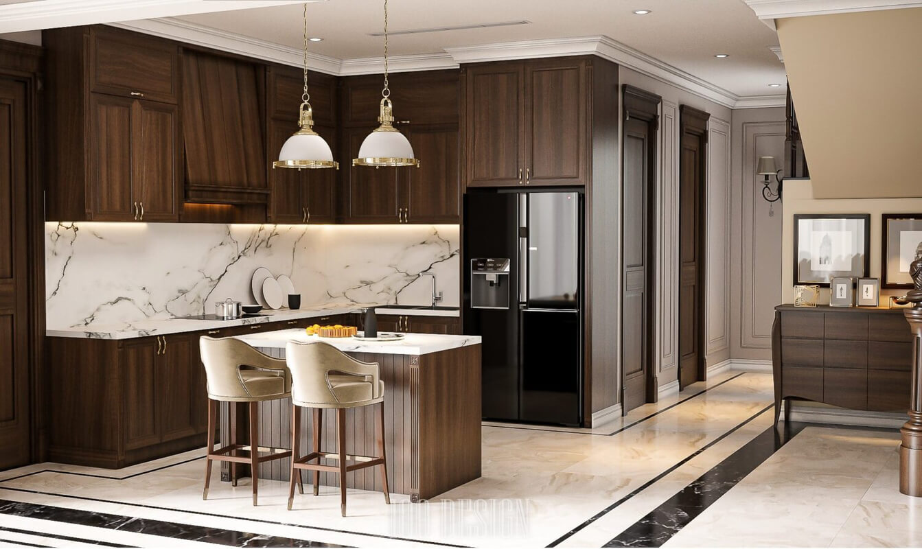  Living Room- Kitchen Interior by Pham Ha