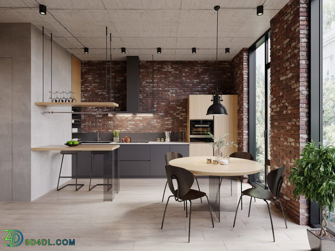 3D Interior Apartment 142 Scene File 3dsmax By BangCan