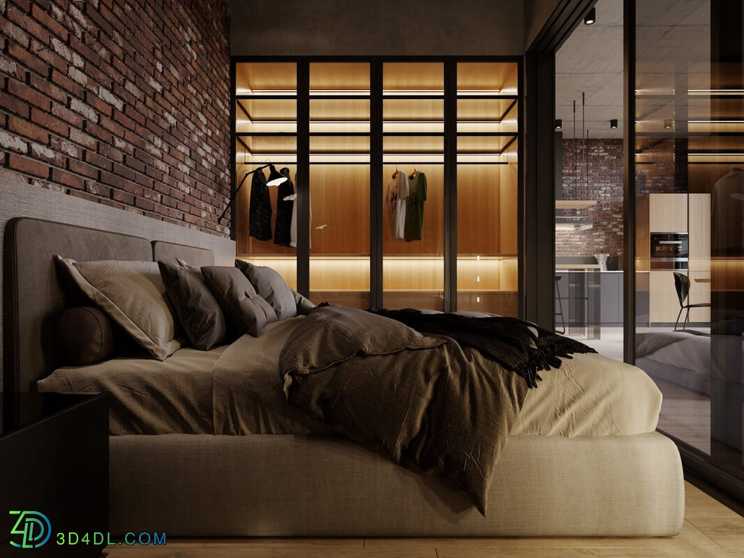 3D Interior Apartment 142 Scene File 3dsmax By BangCan