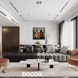 3D Interior Scene File 3dsmax Model Livingroom 462 By Dam Quang Trung 