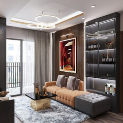  Living Room Interior by Dieu Linh Nguyen 