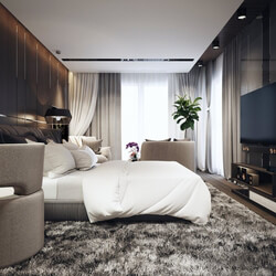 3D Interior Scenes File 3dsmax Model Bedroom 320  