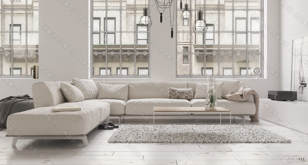3D Interior Scene File 3dsmax Model Livingroom 300