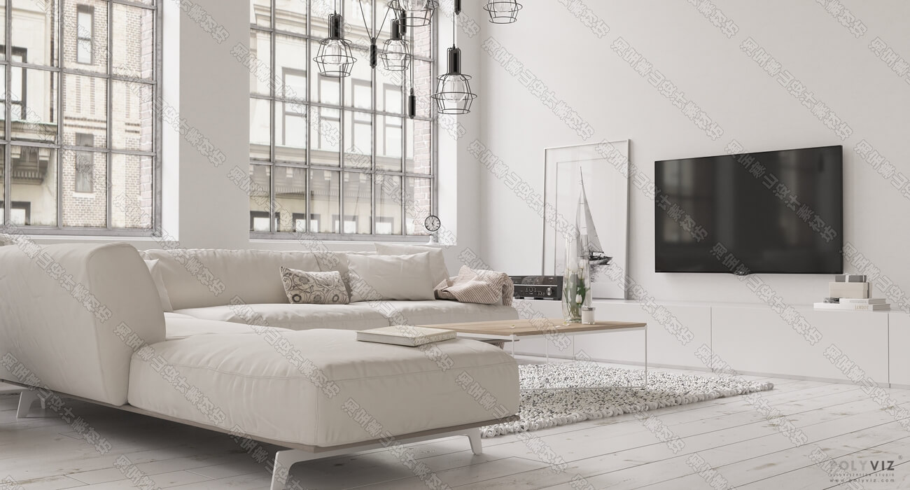 3D Interior Scene File 3dsmax Model Livingroom 300
