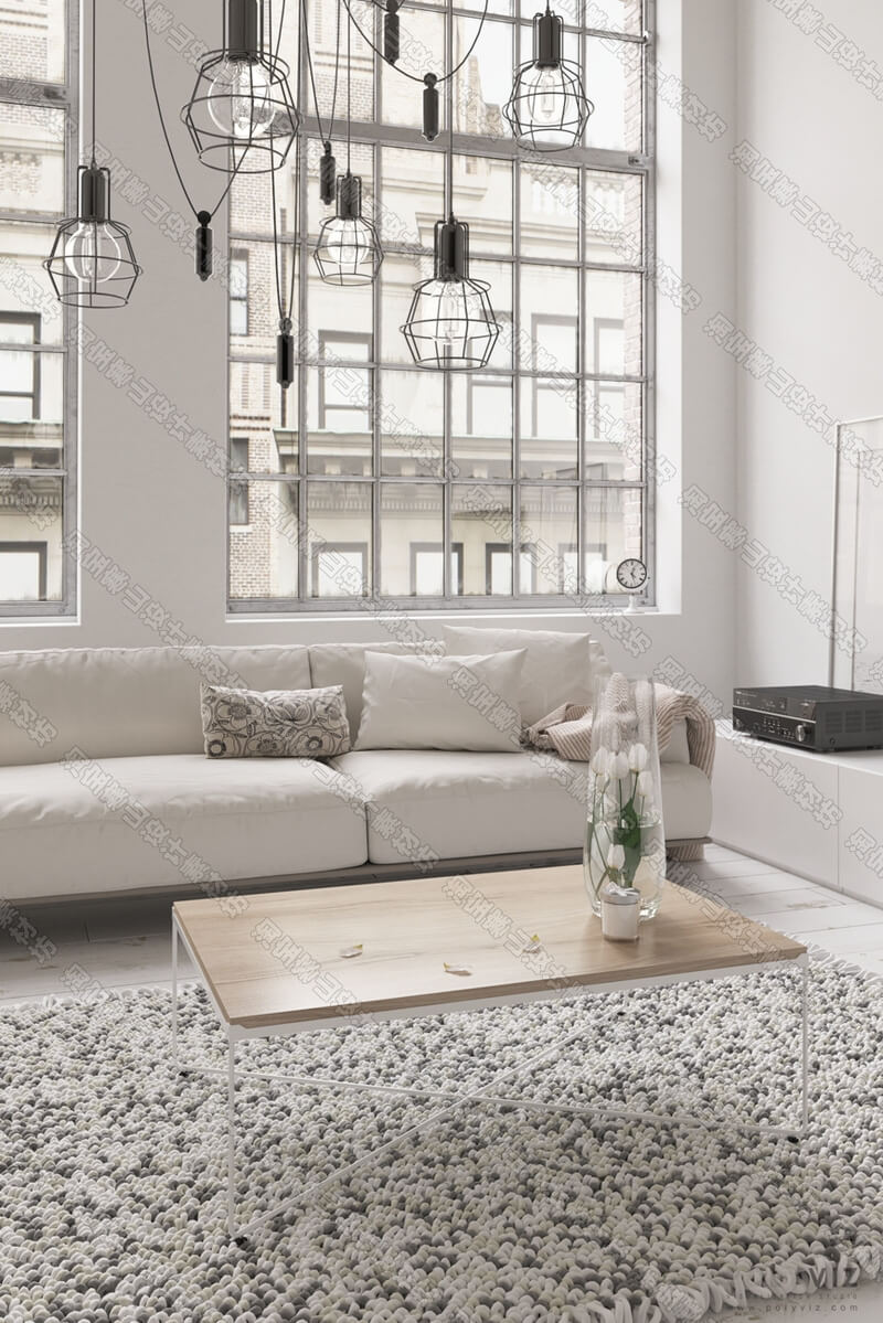 3D Interior Scene File 3dsmax Model Livingroom 300