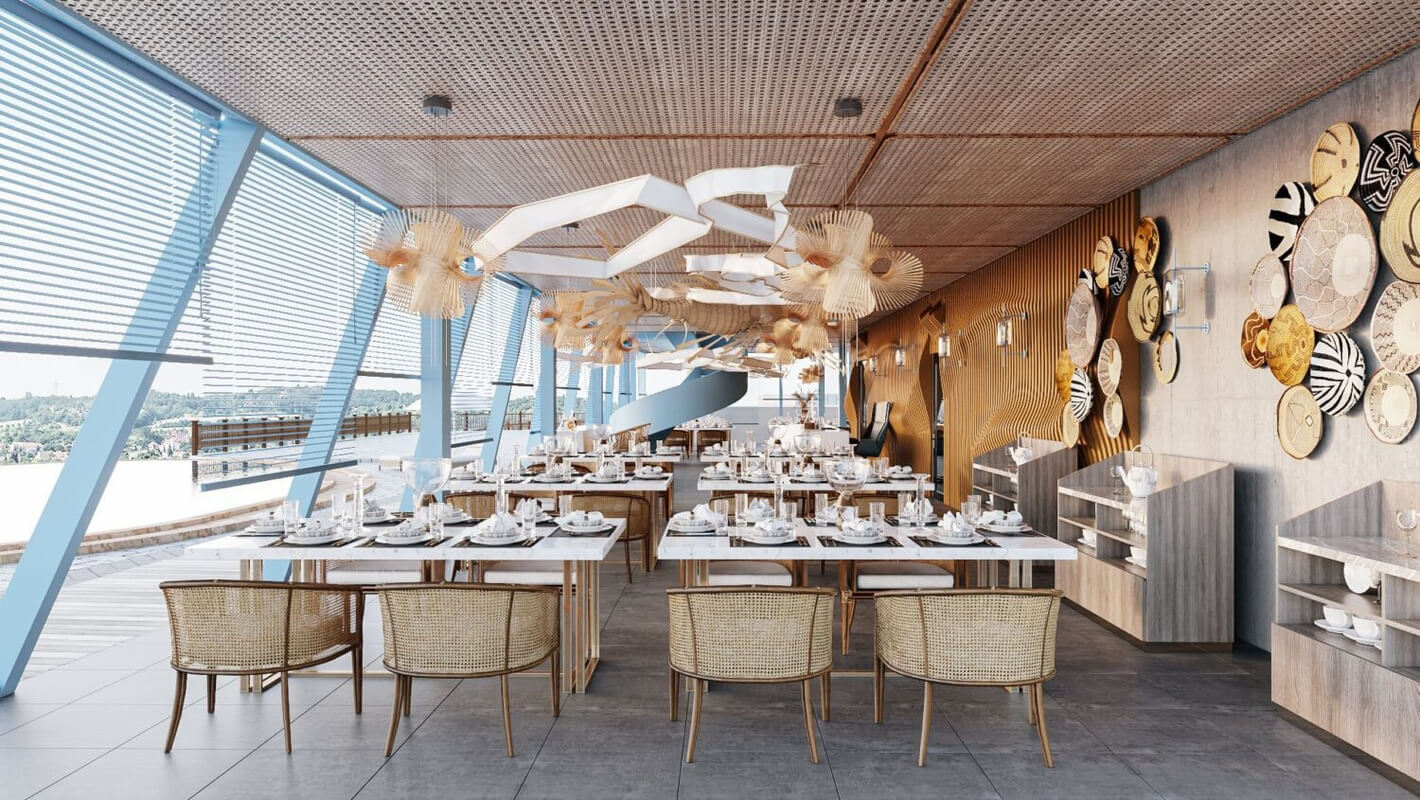  Restaurant Interior Model by Pham Minh Quang