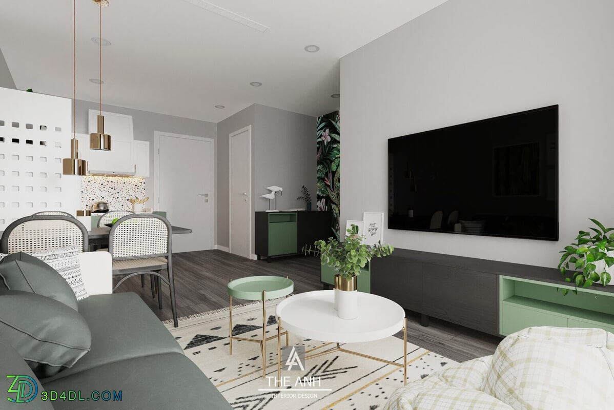 3D Interior Apartment 100 Scene File 3dsmax By The Anh