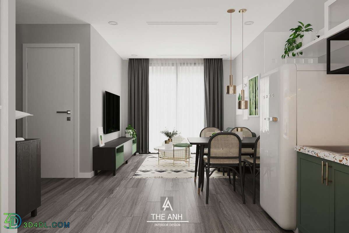 3D Interior Apartment 100 Scene File 3dsmax By The Anh