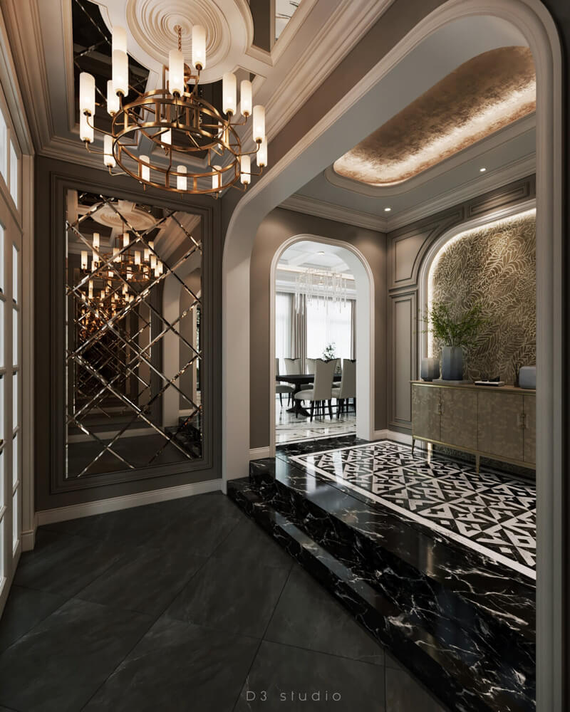  3D Interior Living room- kitchen by Duong Bui
