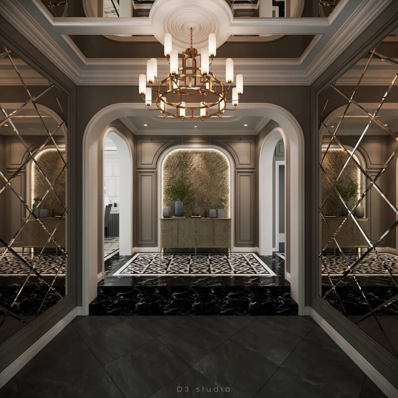  3D Interior Living room- kitchen by Duong Bui